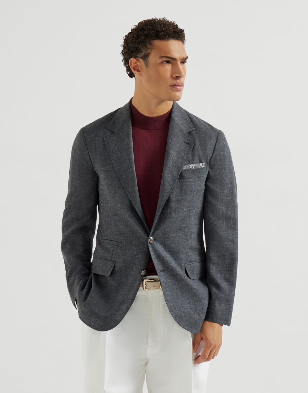Men Charcoal Sartorial Blazer